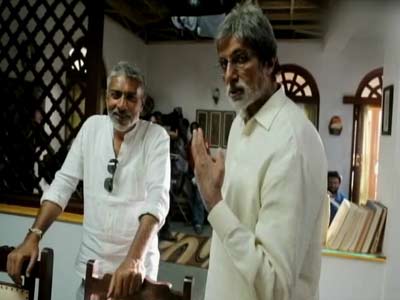 Video : Behind-the-scene: Big B's 'rice'ing moment