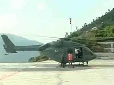 Video : Watch rescue efforts at the helipad that's nearest Kedarnath