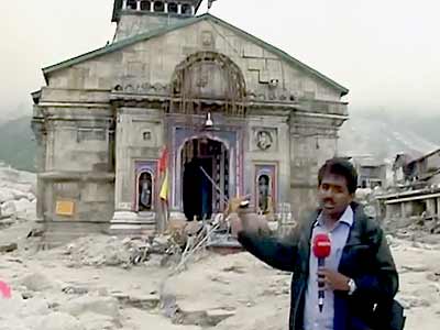 केदारनाथ पहुंची एनडीटीवी टीम, हर तरफ तबाही