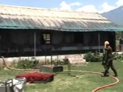 Kashmir protests: Army-run school set on fire