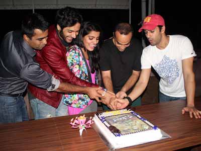 <i>Fukrey</i> team enjoys success party