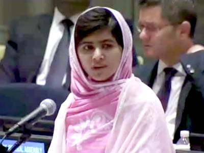 Video : Taliban thought bullets would silence us, but failed: Malala at UN