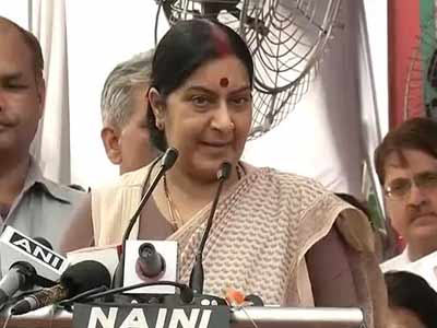 Convert anger against Congress into votes for BJP: Sushma Swaraj