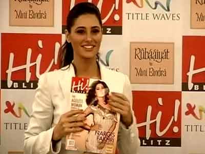 Video : Nargis Fakhri unveils fashion magazine issue