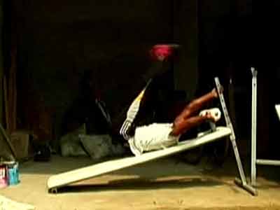 An Indian school for pole vaulters!