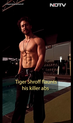 Videos : Tiger Shroff flaunts his killer abs