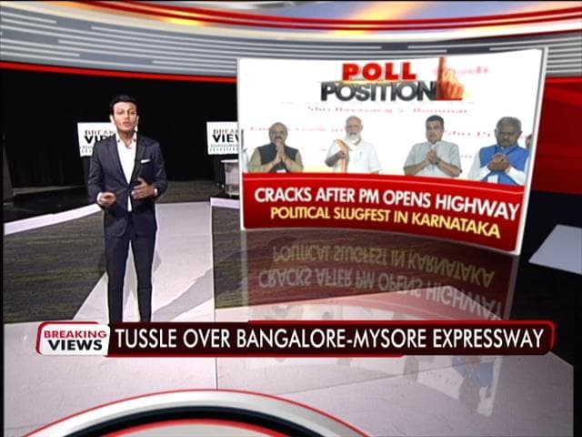 Video : BJP Left Red-Faced After Bengaluru-Mysuru Expressway Develops Cracks