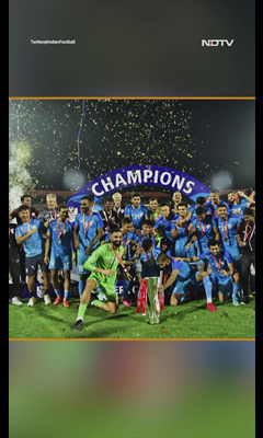भारतीय फुटबॉल टीम बनी इंटरकॉन्टिनेंटल चैंपियन