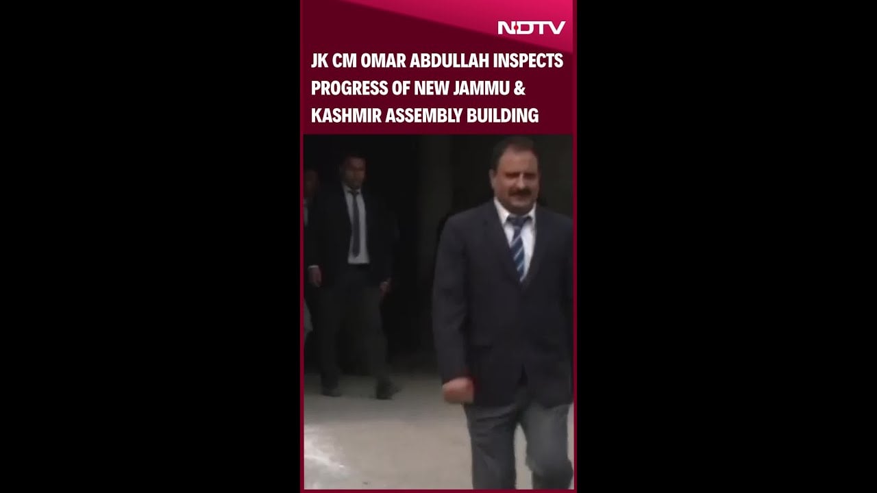 Video : J&K CM Omar Abdullah Inspects Progress of New Jammu & Kashmir Assembly Building