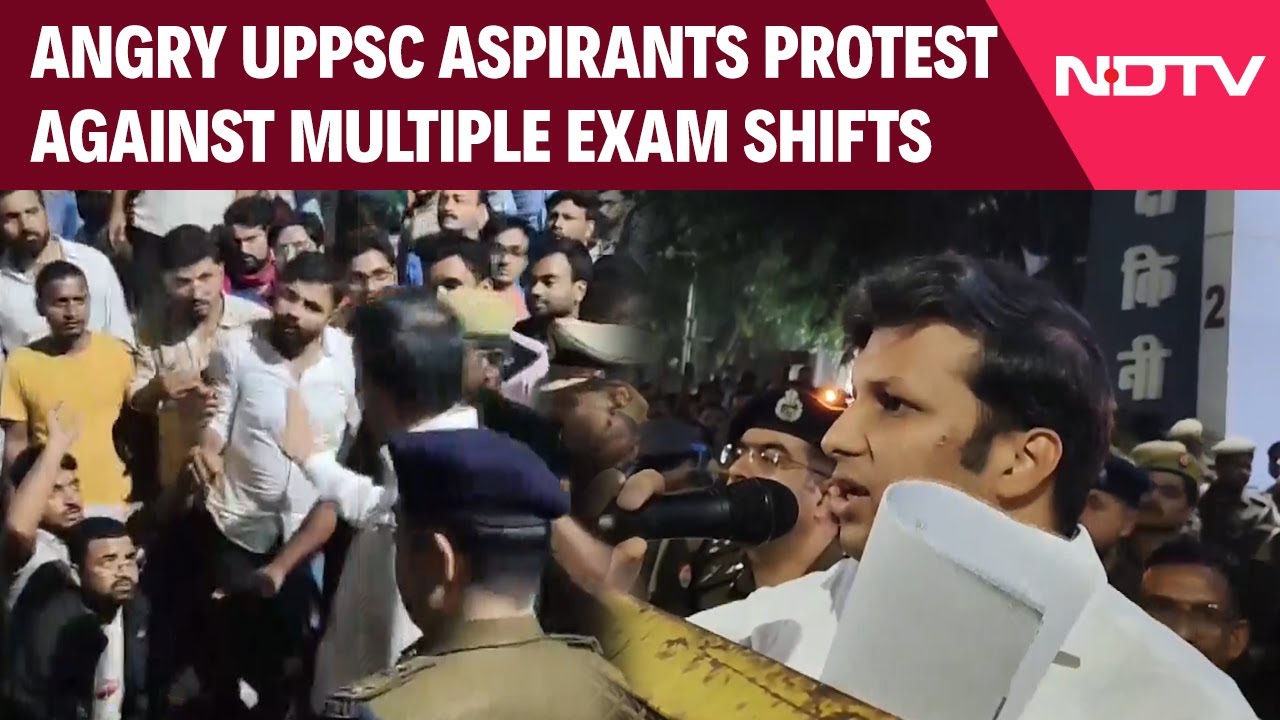 Video : Angry UPPSC Aspirants Protest Against Multiple Shifts, Demand Single Shift Exams