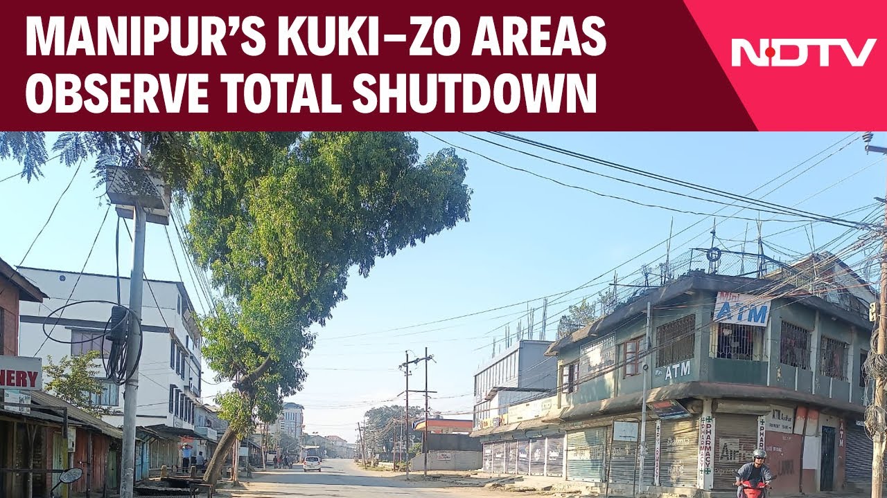 Video : Manipur News | Total Shutdown In Kuki-Zo Areas Of Manipur in Protest Against Deaths Of 10 Youths