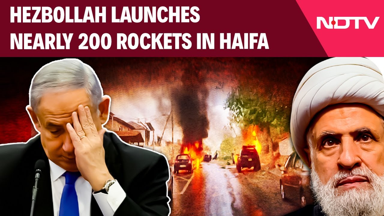 Video : Hezbollah Launches Nearly 200 Rockets In Haifa; IDF Intercepts Missiles