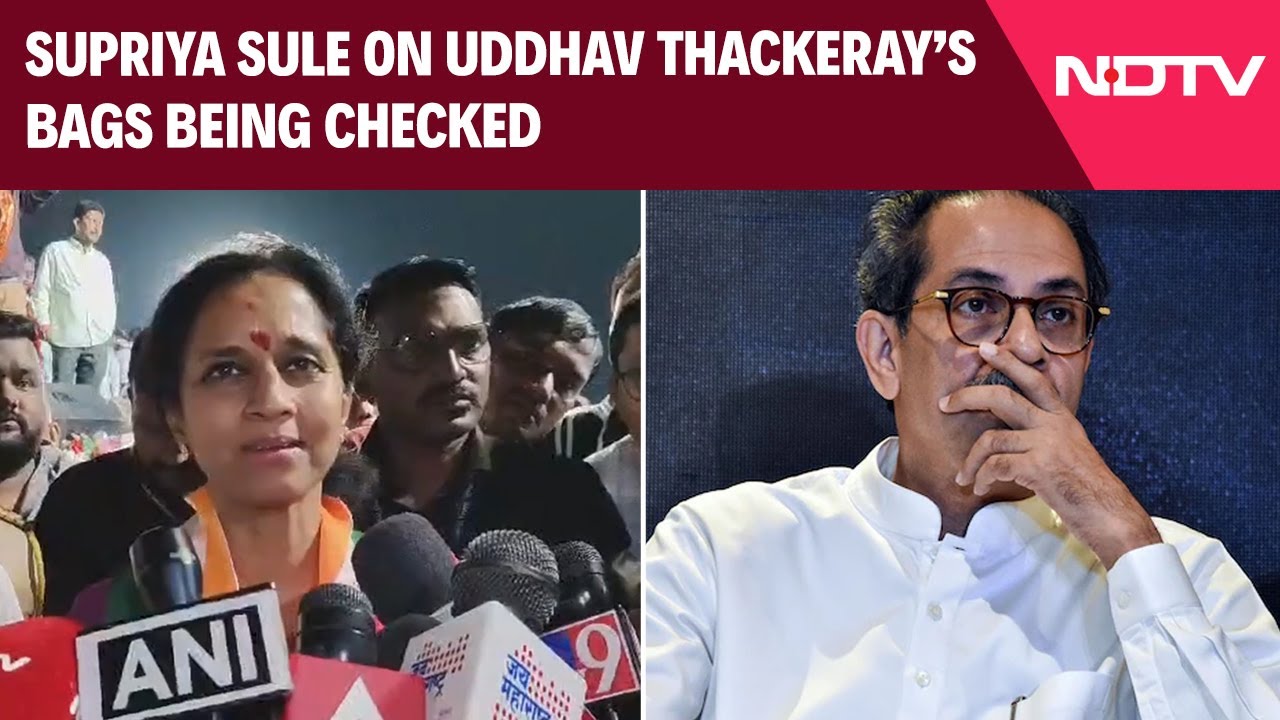 “Dirty politics”, NCP (SCP)’s Supriya Sule On Uddhav Thackeray’s Bags Being Checked
