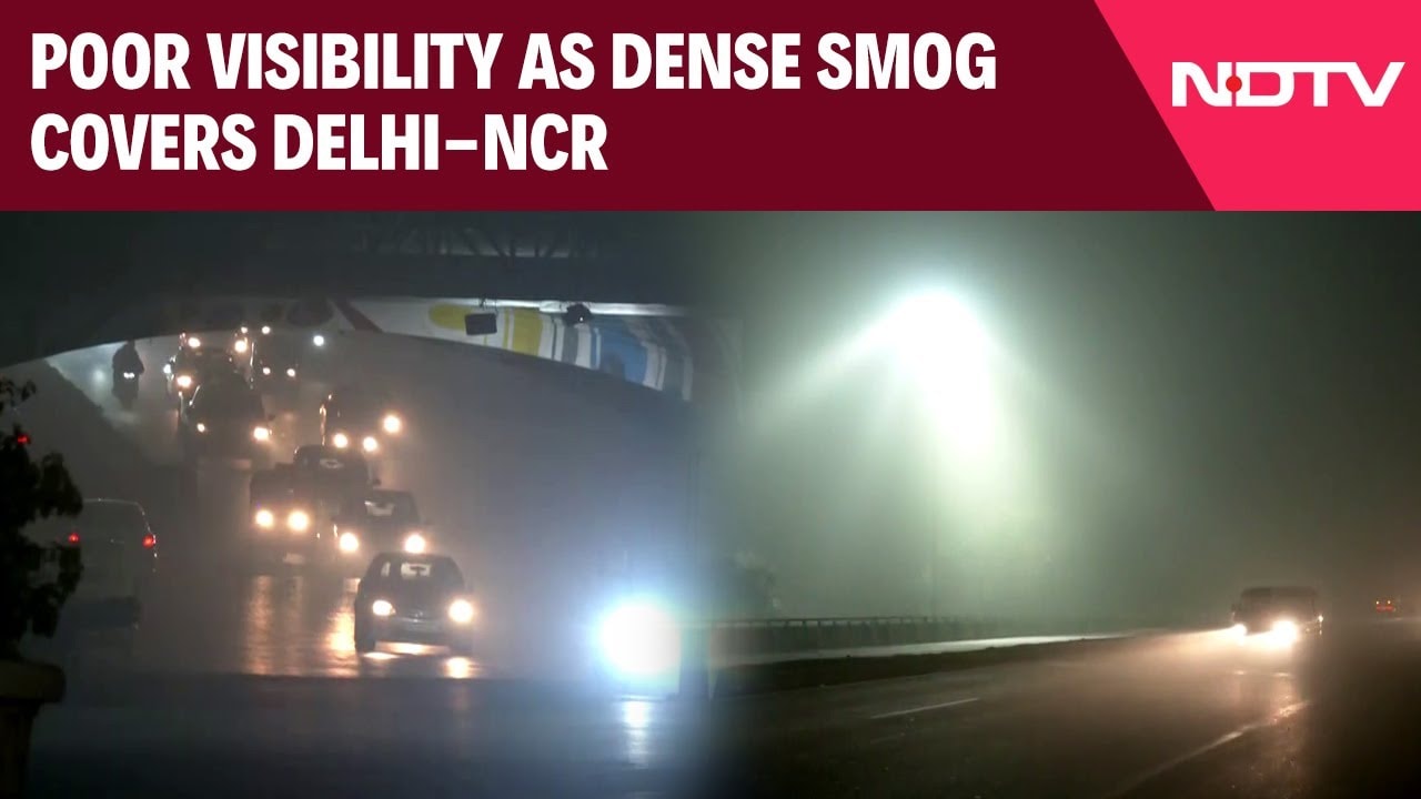 Video : Delhi Weather Today News | Dense Smog Envelops Delhi-NCR As AQI Breaches 400-Mark