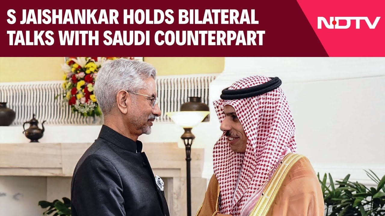 Video : S Jaishankar Holds Bilateral With Saudi Counterpart, Discuss Several Issues