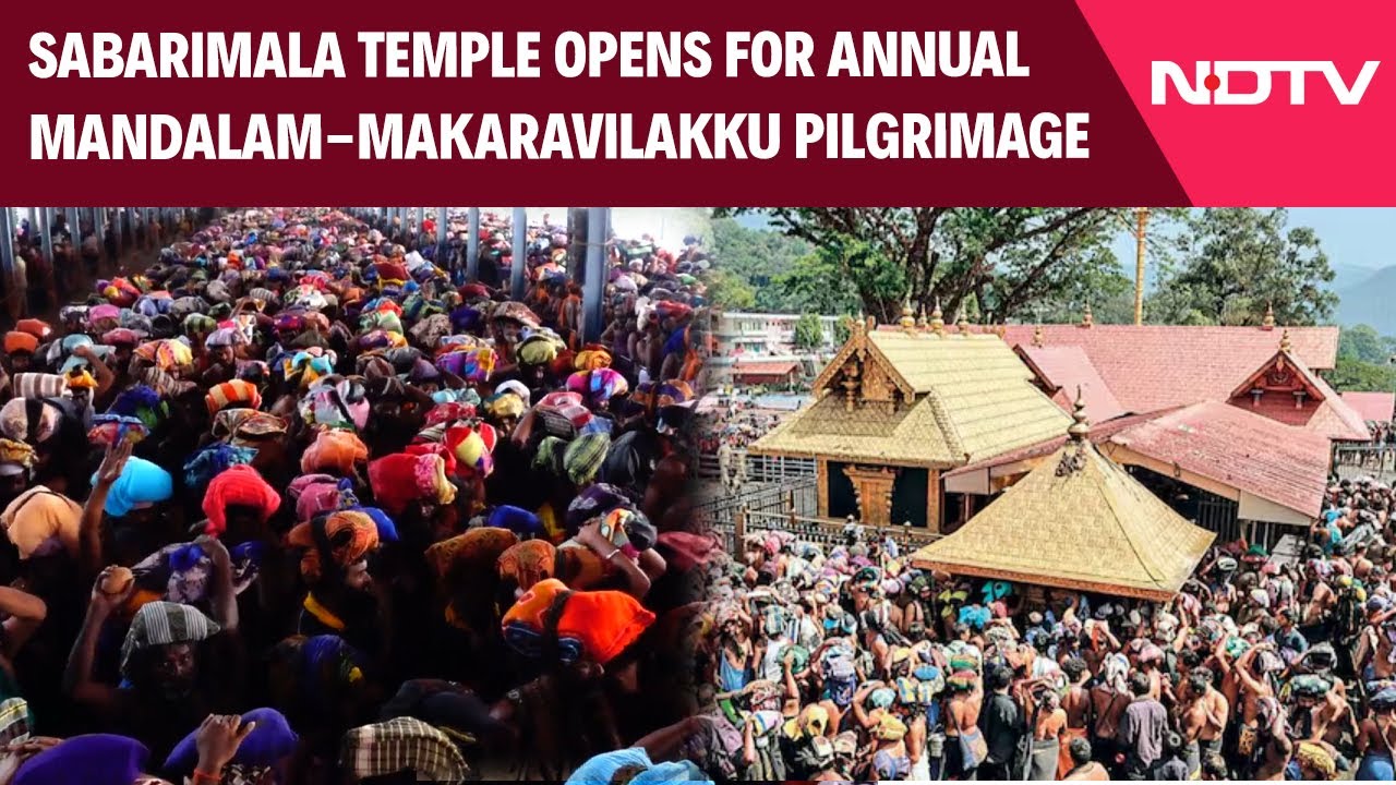 Sabarimala Temple Opens For Annual Mandalam-Makaravilakku Pilgrimage