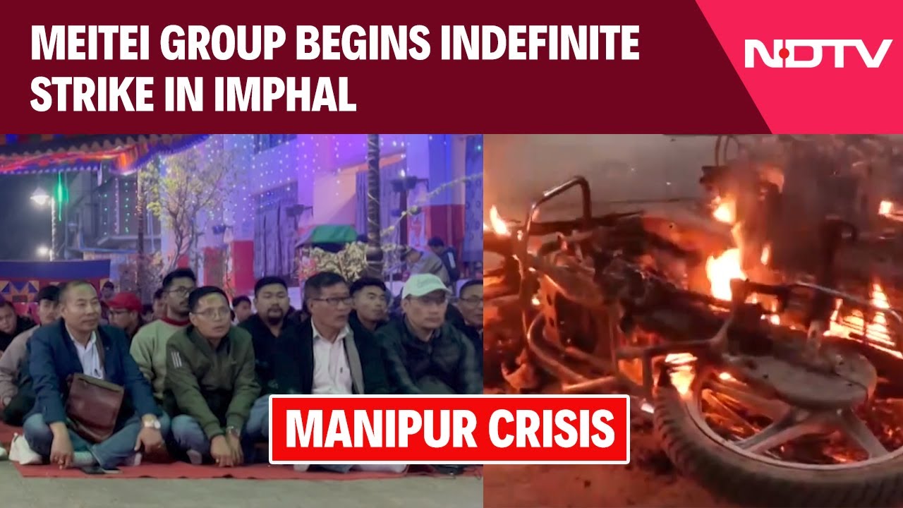 Meitei Group Begins Indefinite Strike, Demands Crackdown Against 'Narco-Terrorists'