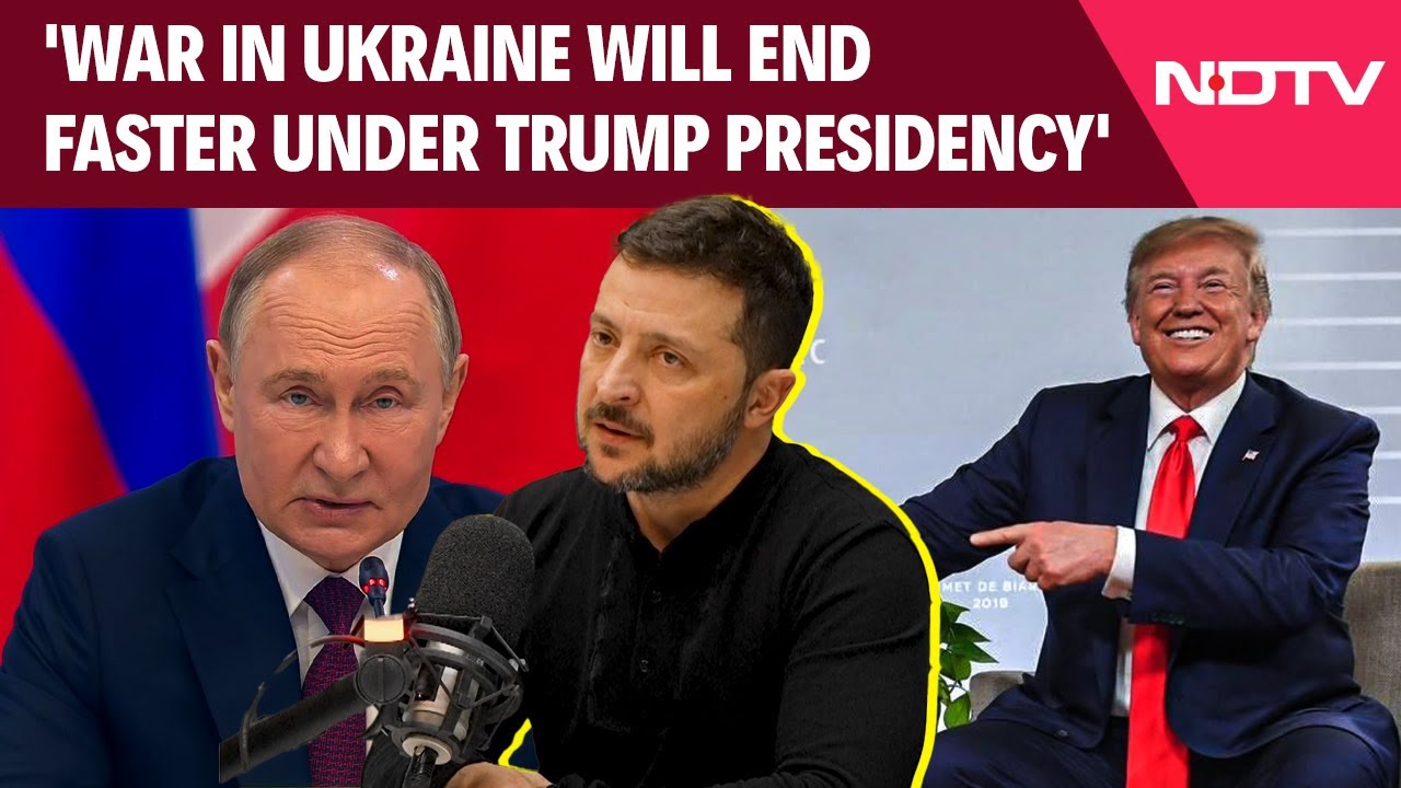 'War In Ukraine Will End Faster Under Trump Presidency': Volodymyr Zelenskyy On Russia-Ukraine War