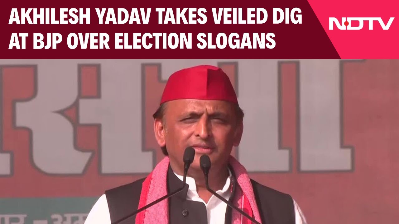 Akhilesh Yadav Takes Veiled Dig At BJP : “Ab To Naare Bhi Takra Rahe Hai…”