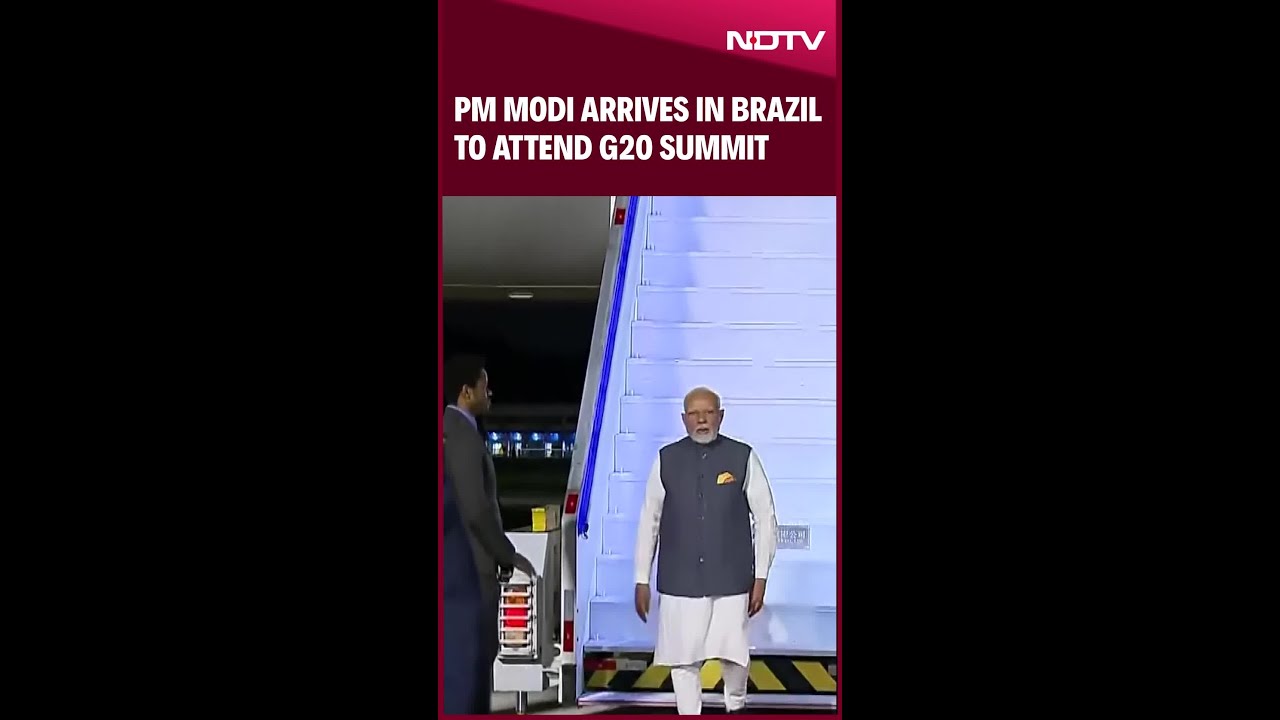 PM Narendra Modi Arrives In Brazil To Attend G20 Summit After Nigeria Visit