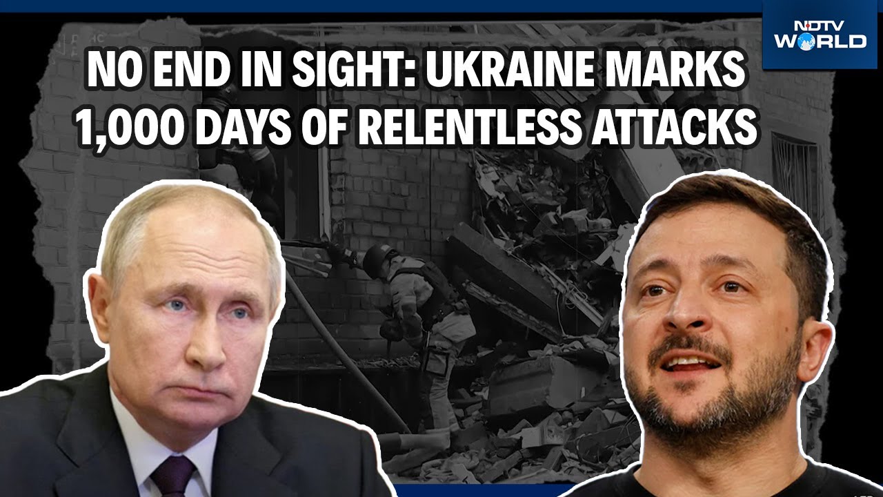 Ukraine Reaches 1,000 Days Of War As Russian Strikes Target Key Cities