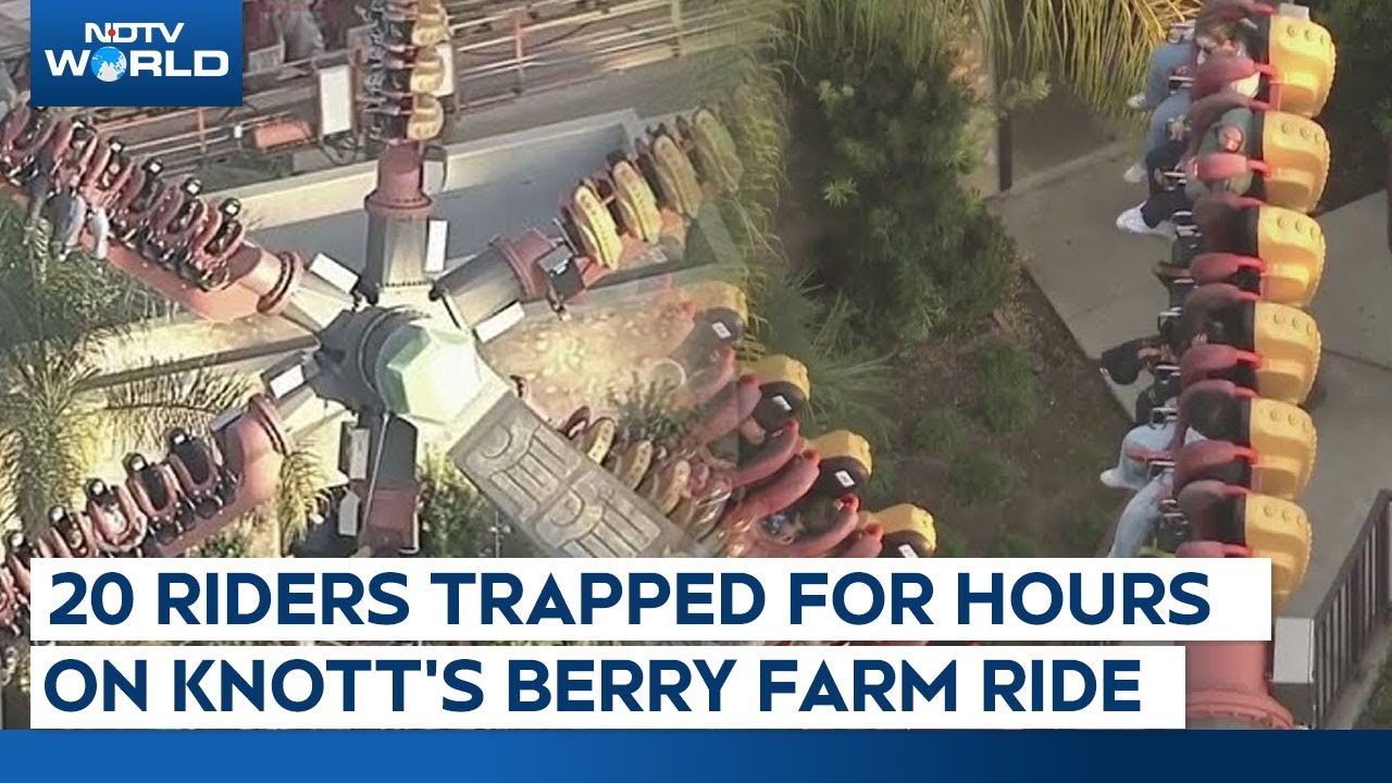 Knott’s Berry Farm Ride | Riders Trapped In Mid-Air For Over Two Hours On Knott’s Berry Farm Ride