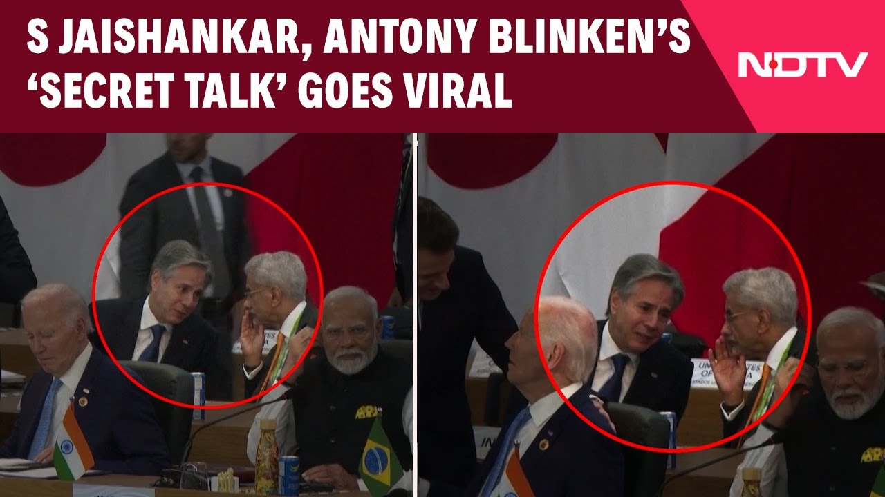 US Secretary Of State, EAM S Jaishankar's ‘secret Talk’ Goes Viral