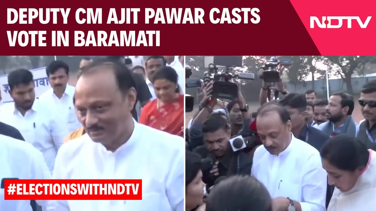 Maharashtra Elections 2024: Deputy CM Ajit Pawar Casts Vote At Polling Booth In Baramati