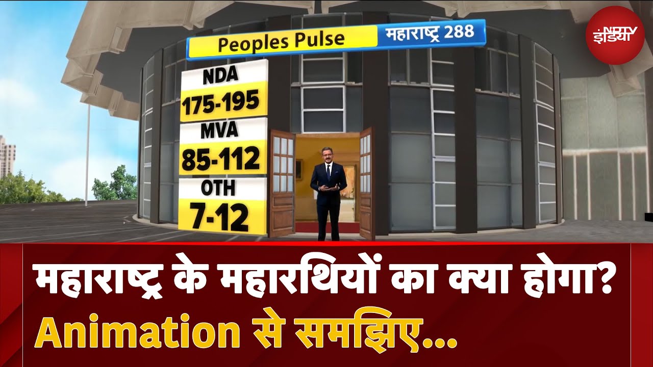 Video : Maharashtra Exit Poll: महाराष्ट्र के महारथियों का क्या होगा?Animation से समझिए... | NDTV India