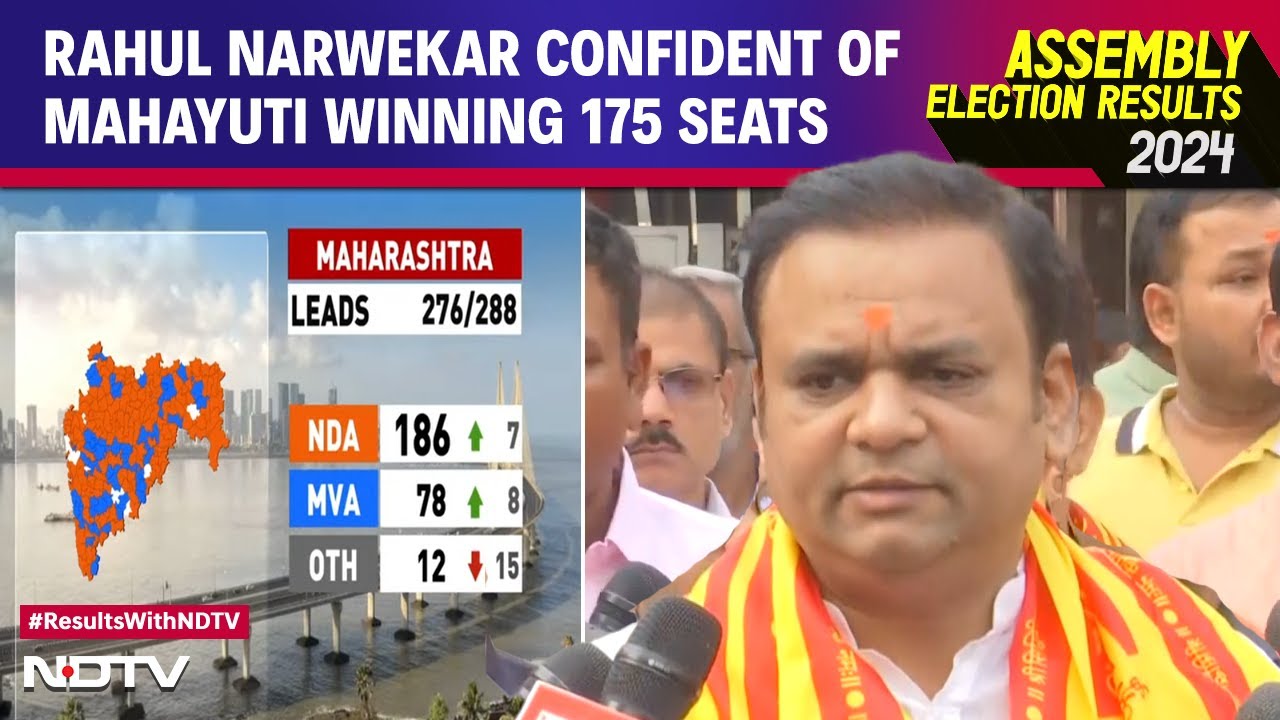 Maharashtra Vote Counting | BJP’s Rahul Narwekar Confident Of Mahayuti Winning 175 Seats