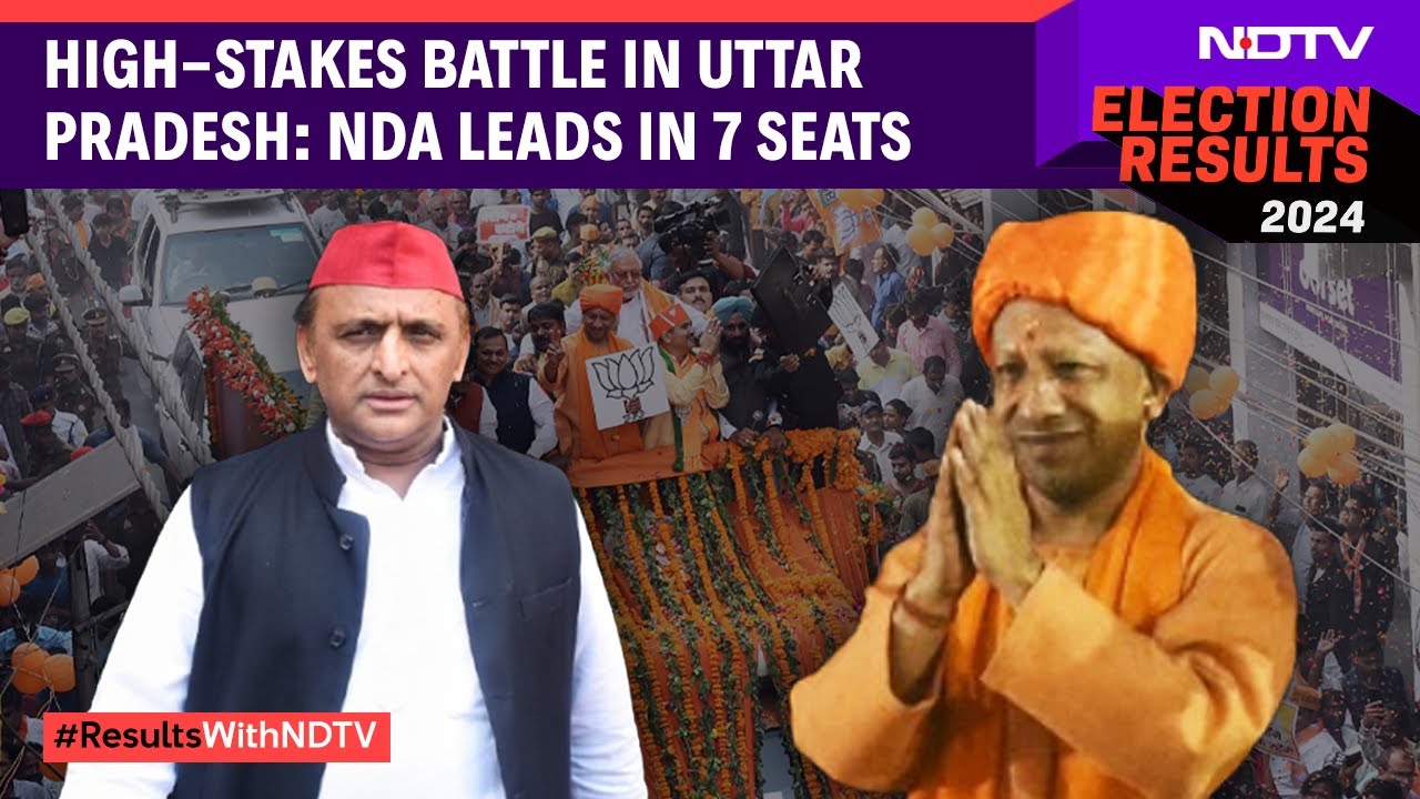 UP By-polls: NDA leads in 7, SP in 2 seats.
