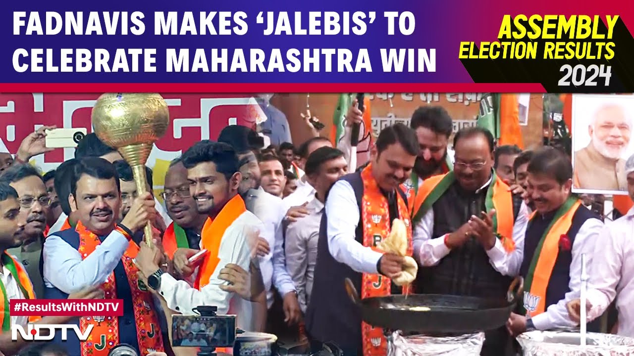 After Maharashtra Win, Devendra Fadnavis Makes 'Jalebis' To Celebrate