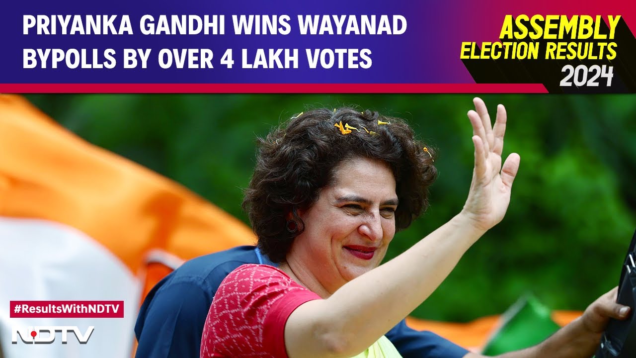 Wayanad Bypolls | Priyanka Gandhi Wins Kerala's Wayanad Bypolls By Over 4 Lakh Votes