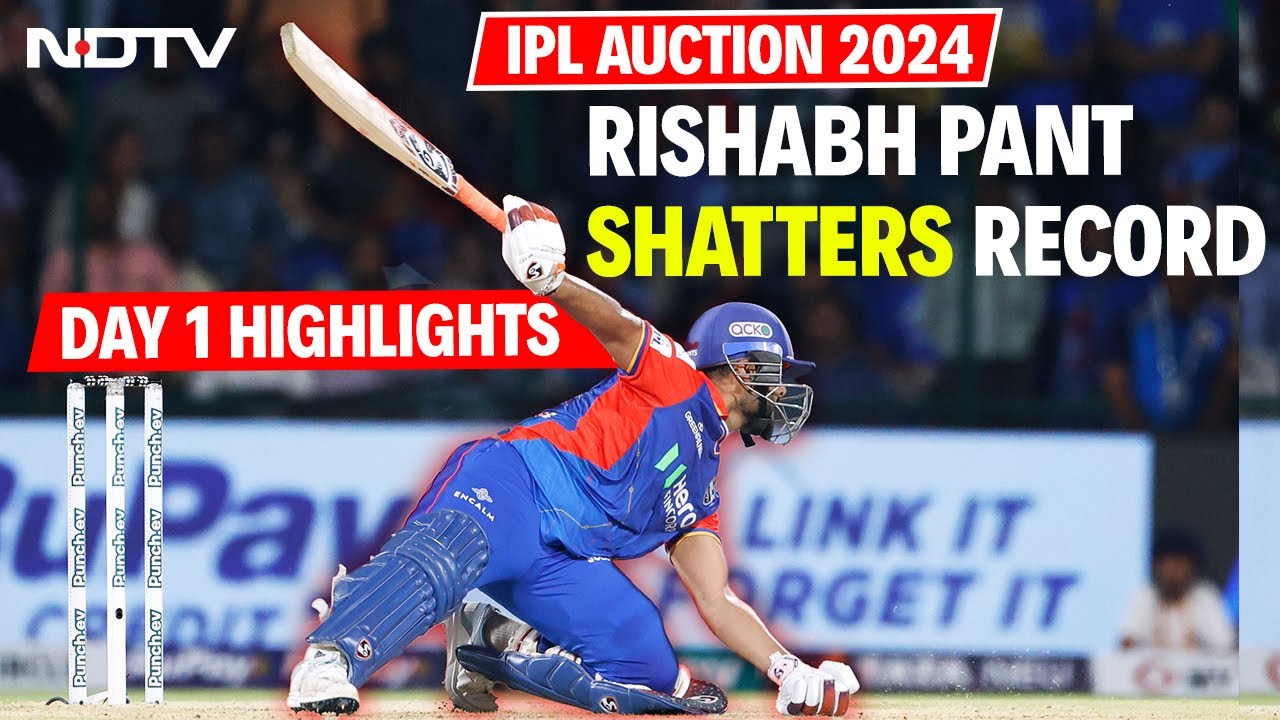 IPL Auction Day 1 Highlights | Rs 27 Crore Rishabh Pant Shatters IPL Record