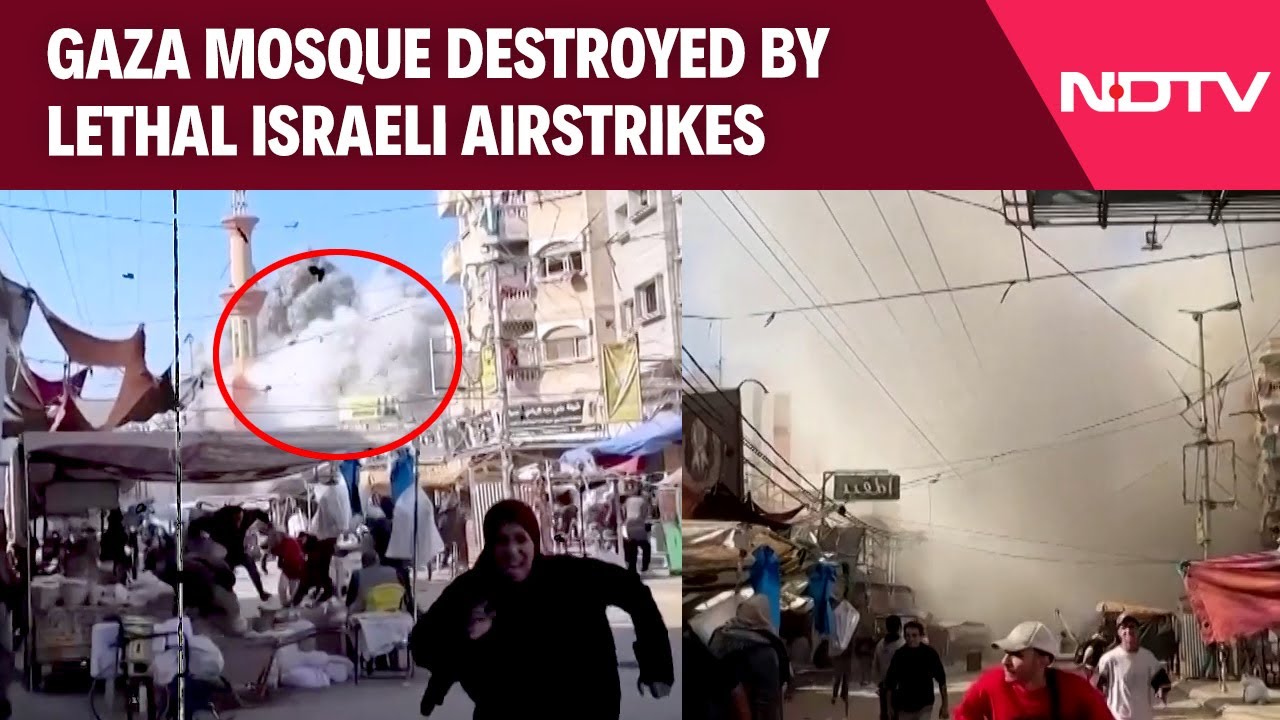 Gaza Mosque Destroyed By Lethal Israeli Airstrikes, Casualties Reported