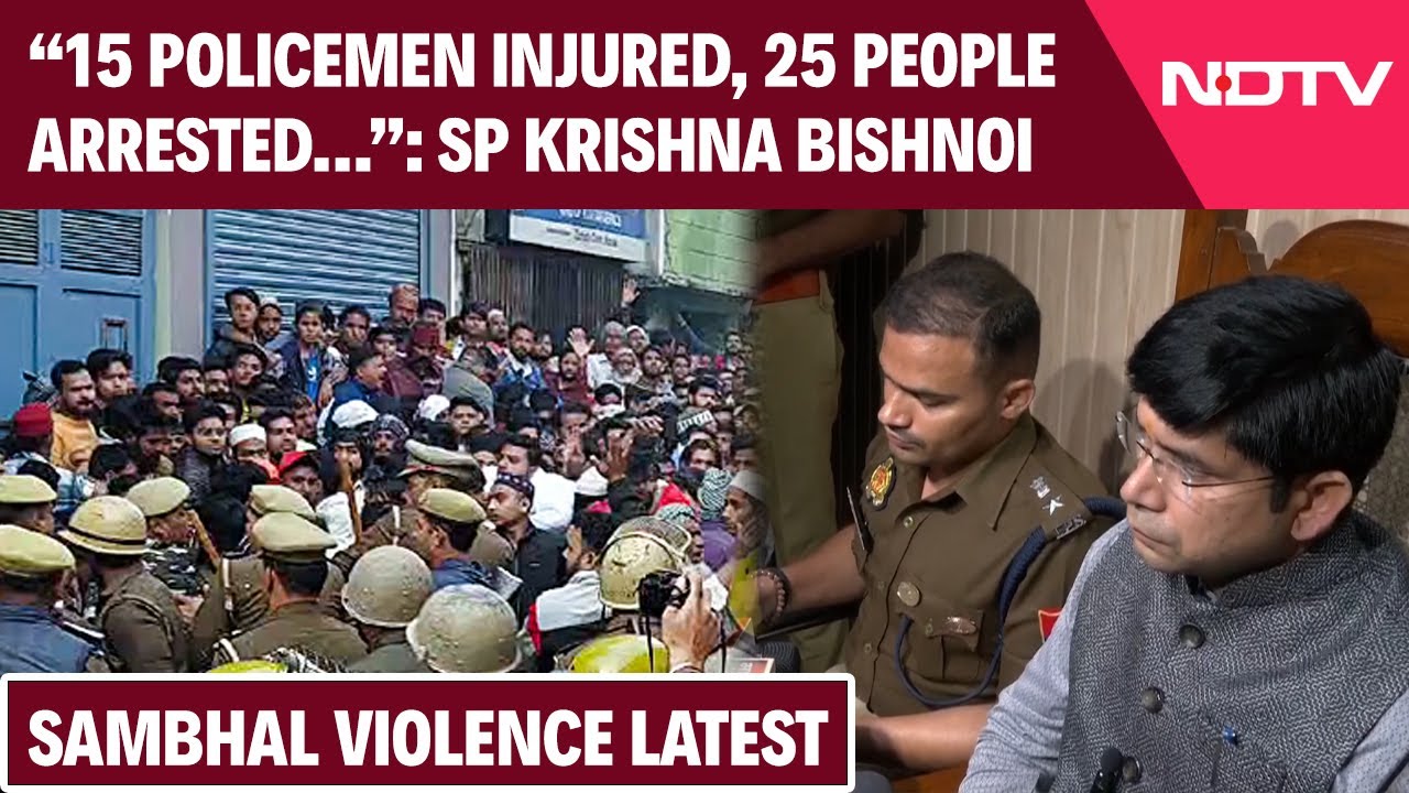 Sambhal Violence: “15 Policemen Injured, 25 People Arrested…” SP Krishna Bishnoi's Brief