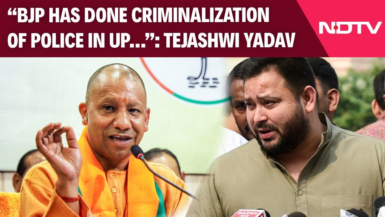 "BJP Has Done Criminalization Of Police In UP...": Tejashwi Yadav