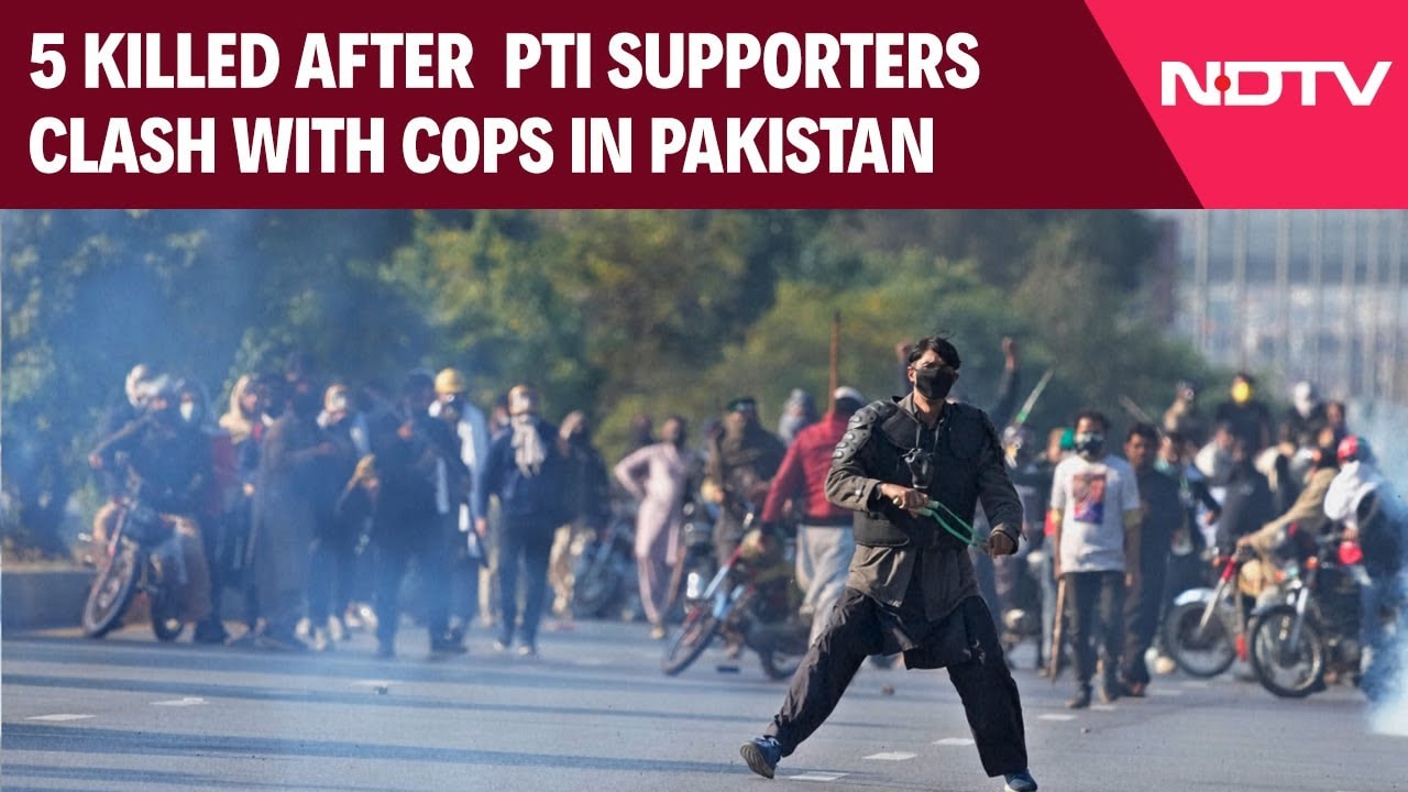 Video: Tear Gas Fired As Cops Clash With Imran Khan's Supporters In Islamabad