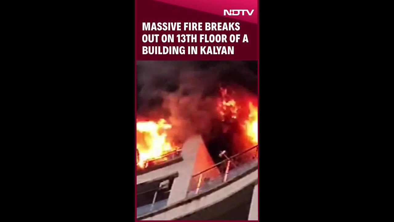 Massive Fire Breaks Out On 13th Floor Of A Building In Kalyan