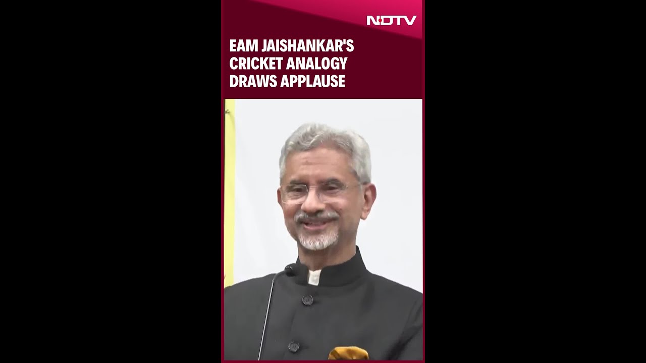 S Jaishankar's Cricket Analogy Draws Applause