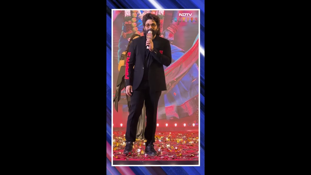 "Main Jhukega Nahi" Says Allu Arjun At <i>Pushpa 2</i> Event