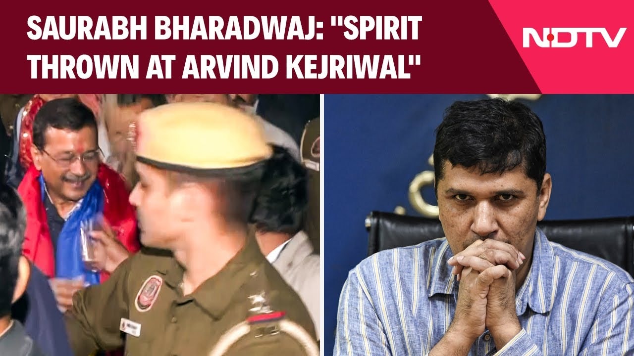 Arvind Kejriwal News | Saurabh Bharadwaj: "Spirit Thrown At Arvind Kejriwal, Attempt To Kill Him"