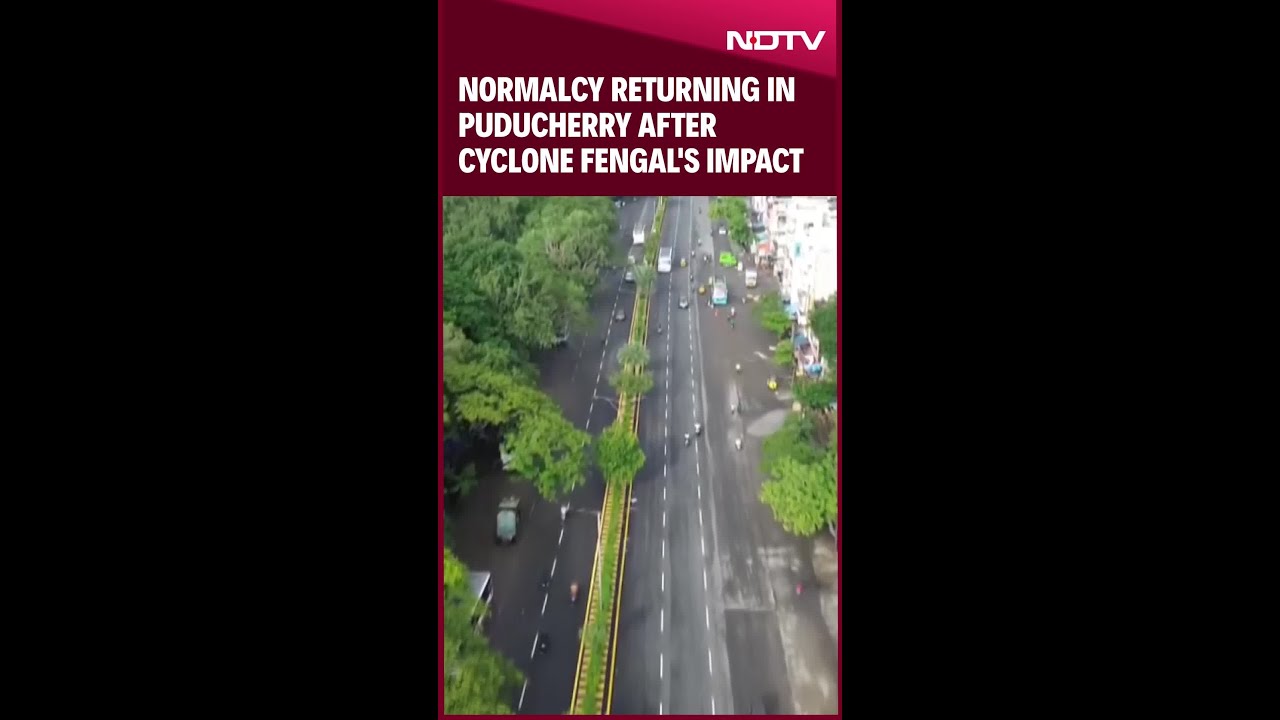 Puducherry recovers from Cyclone Fengal; schools closed.