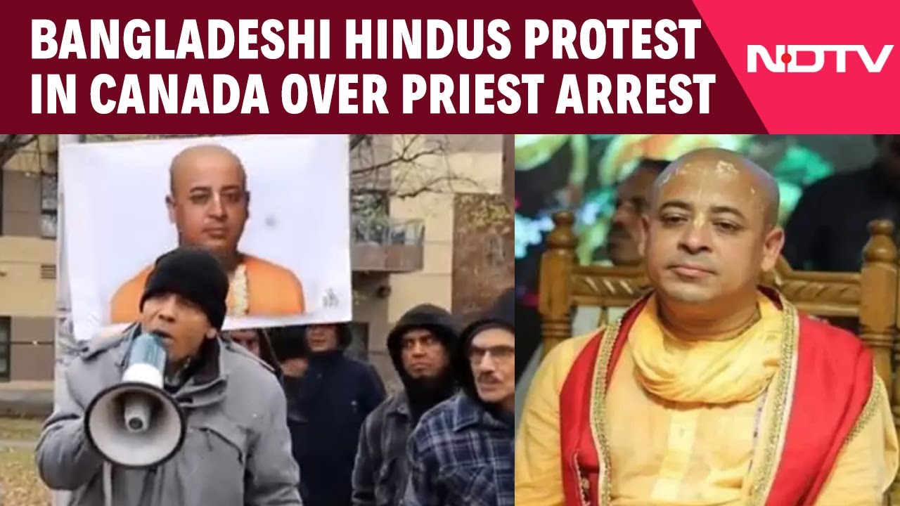 Bangladeshi Hindus Raise Voice Against ISKCON Priest's Arrest In Canada’s Toronto