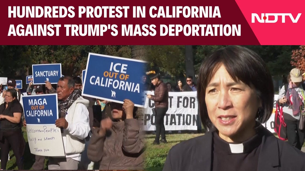 Hundreds Protest In California Against Trump's Deportation Plans