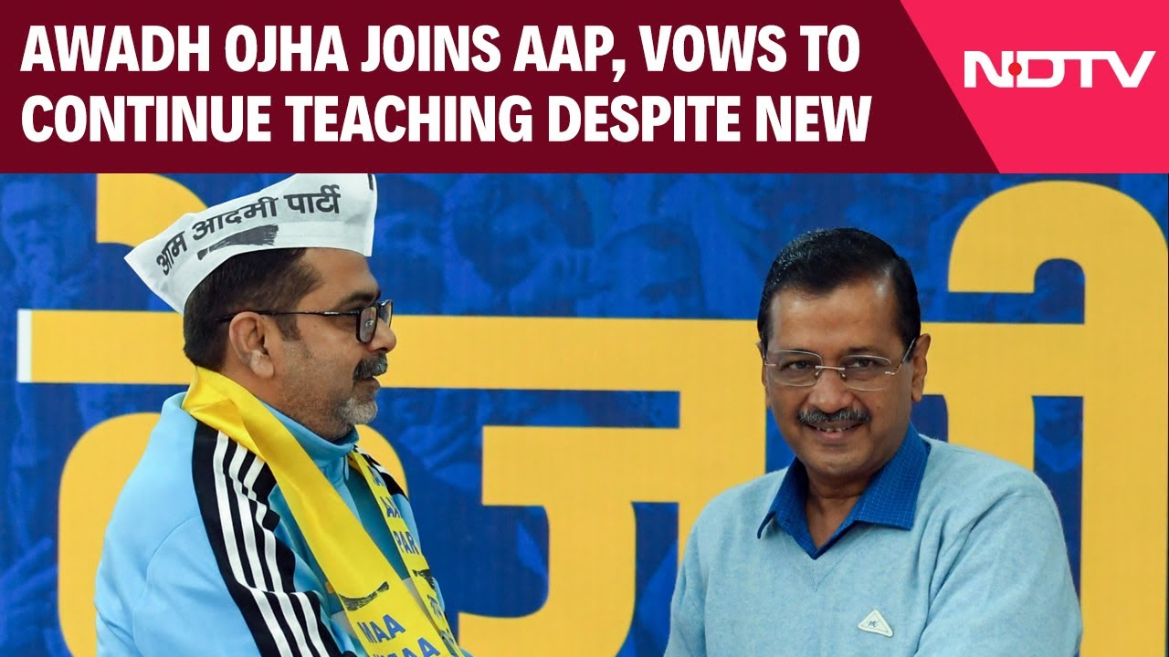"4 To 6 am, Will continue Taking one class for Students": Awadh Ojha After Joining AAP