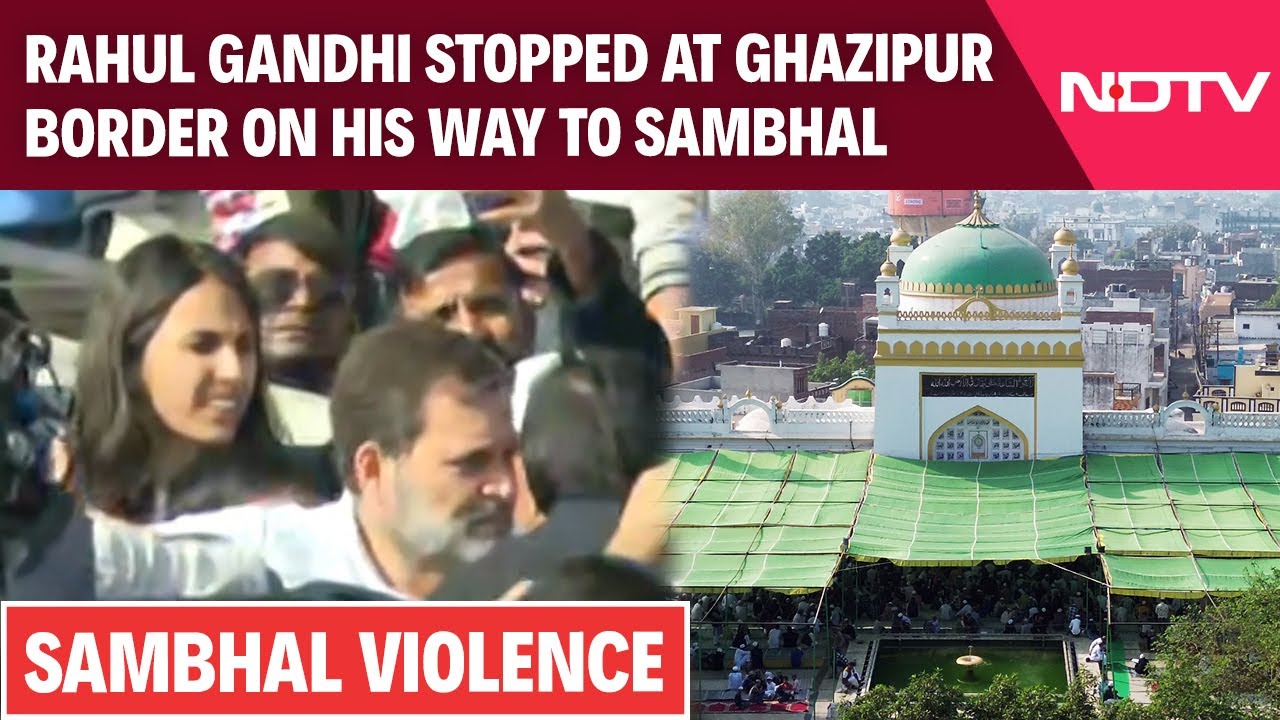 Gandhi siblings blocked en route to Sambhal amidst unrest.