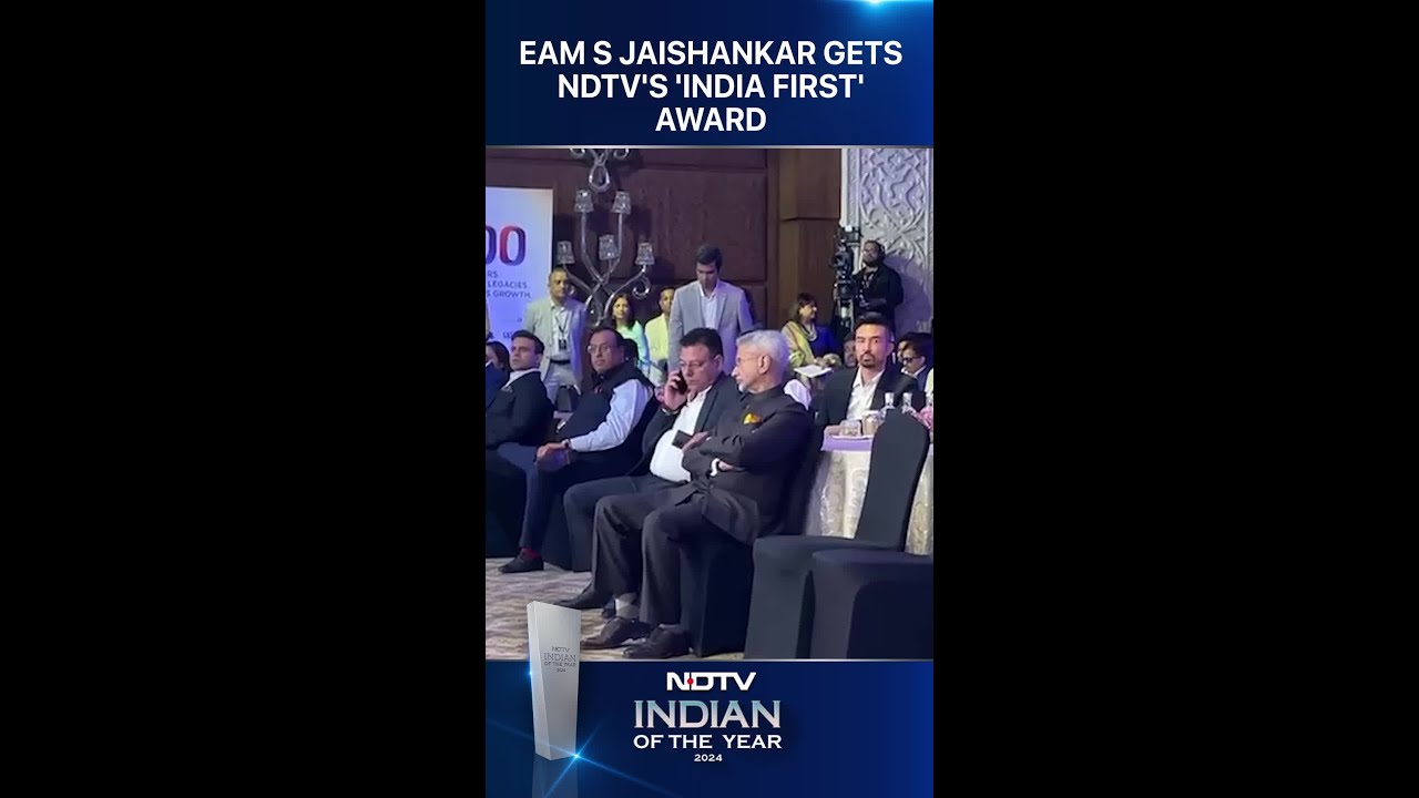 EAM S Jaishankar Gets NDTV's 'India First' Award