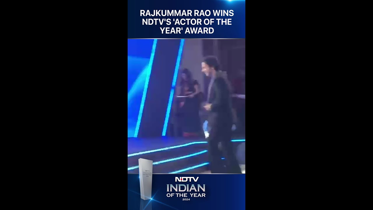 Video: Rajkummar Rao Wins NDTV's 'Actor Of The Year' Award