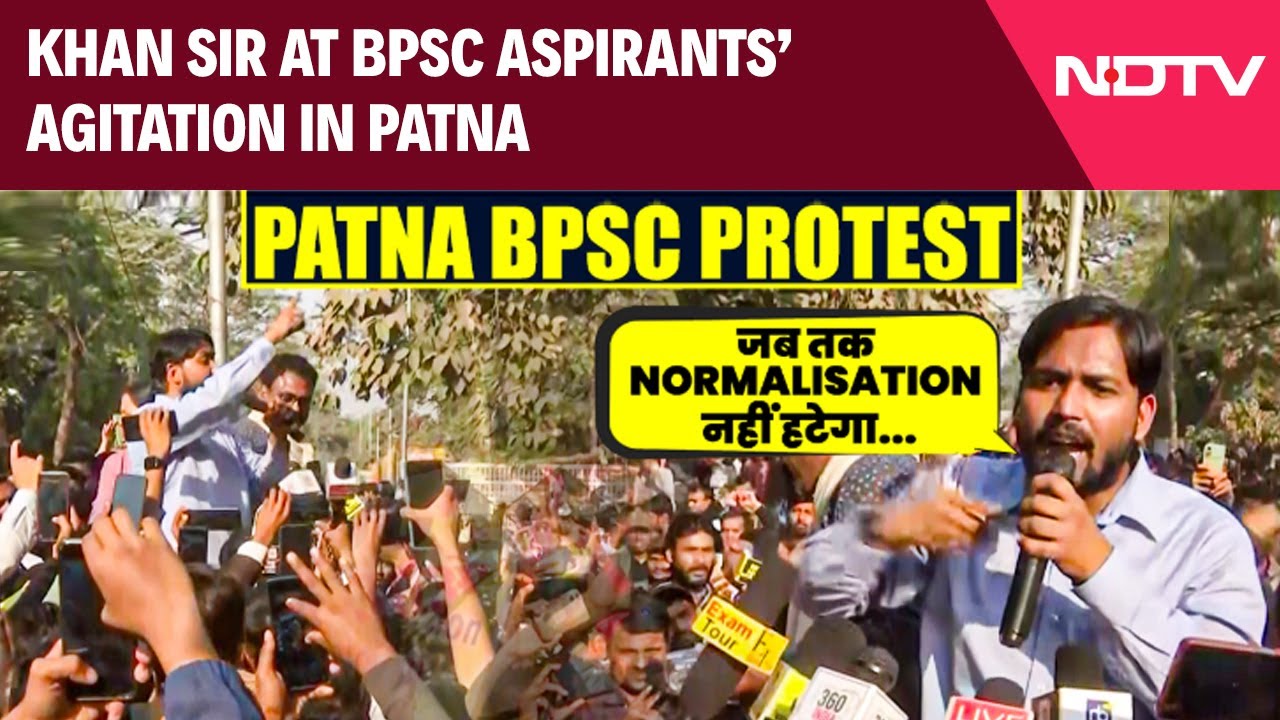 'Won't Move Until...': Khan Sir At BPSC Aspirants' Agitation In Patna